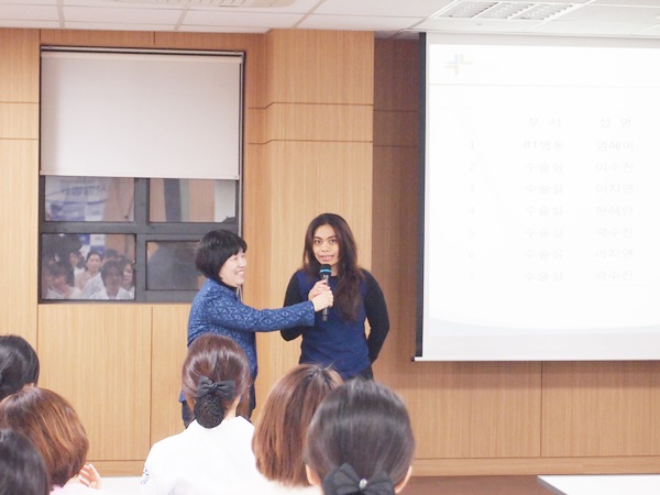 인도네시아 실로암병원과 체결한 국내 주니어 연수프로그램 교육을 위해 인도네시아 정형외과 전문의 카리나베싱가 방문